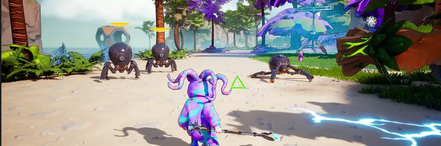 Playing as a caught AneeMate on the beach